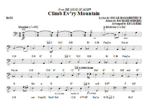 Ed Lojeski Climb Ev Ry Mountain Bass Sheet Music Download Pdf Score Ed Lojeski Climb Ev Ry Mountain Bass Sheet Music Download Pdf Score