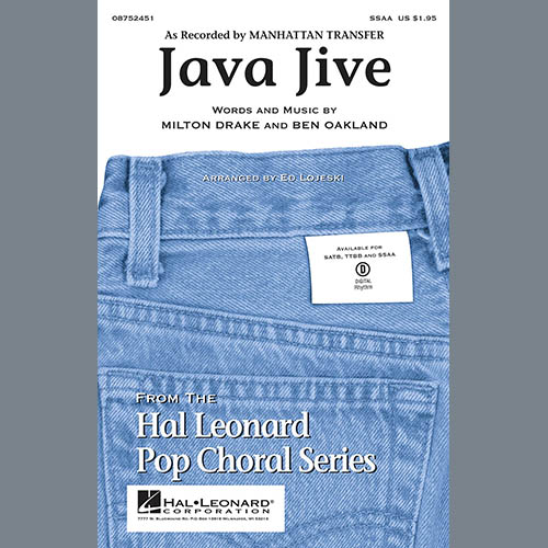 Ed Lojeski Ed Lojeski, Java Jive (SSAA Octavo Accompaniment Parts) - Drums, Choir Instrumental Pak
