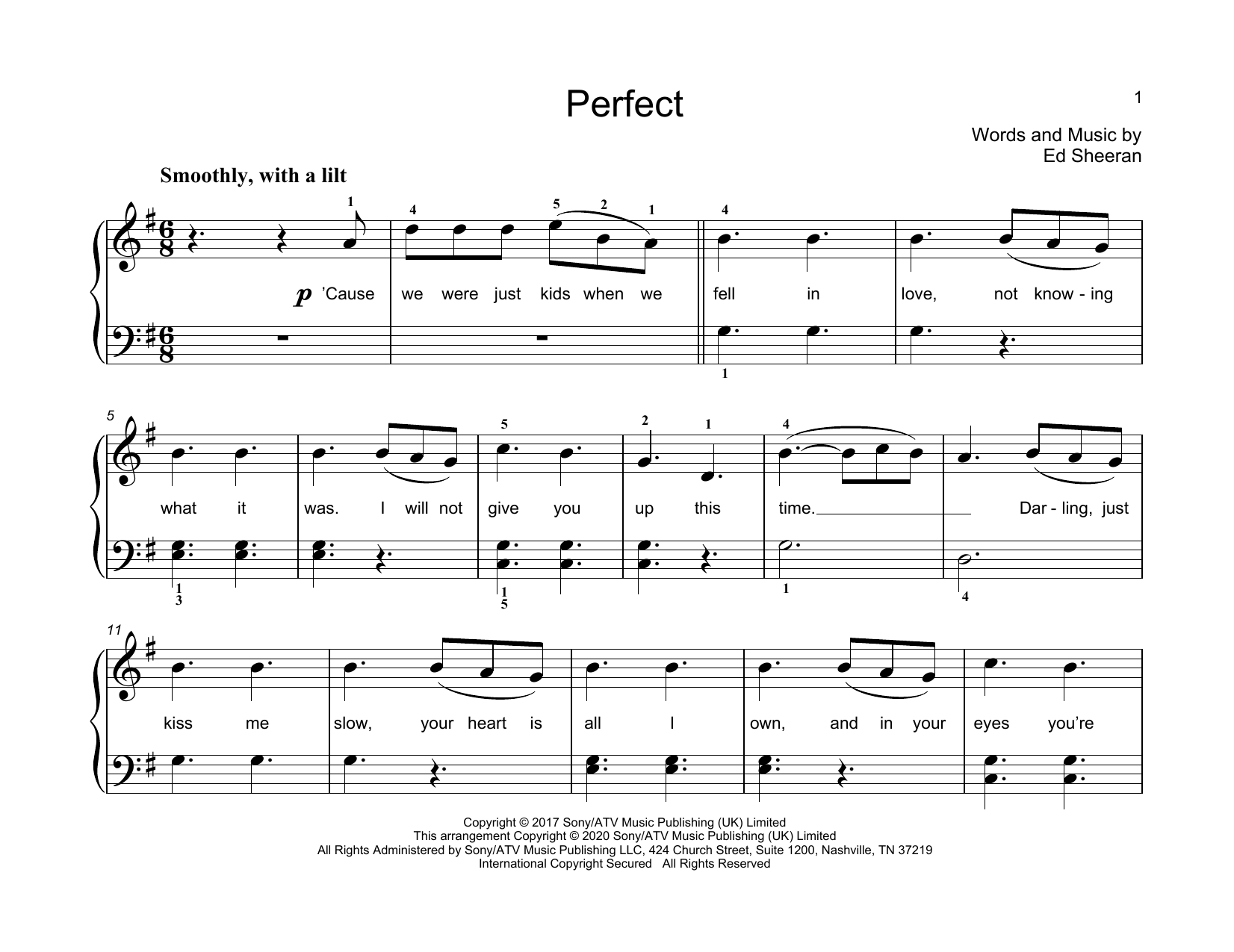 Cifra Ed-Sheeran Perfect, PDF, Vocal Music