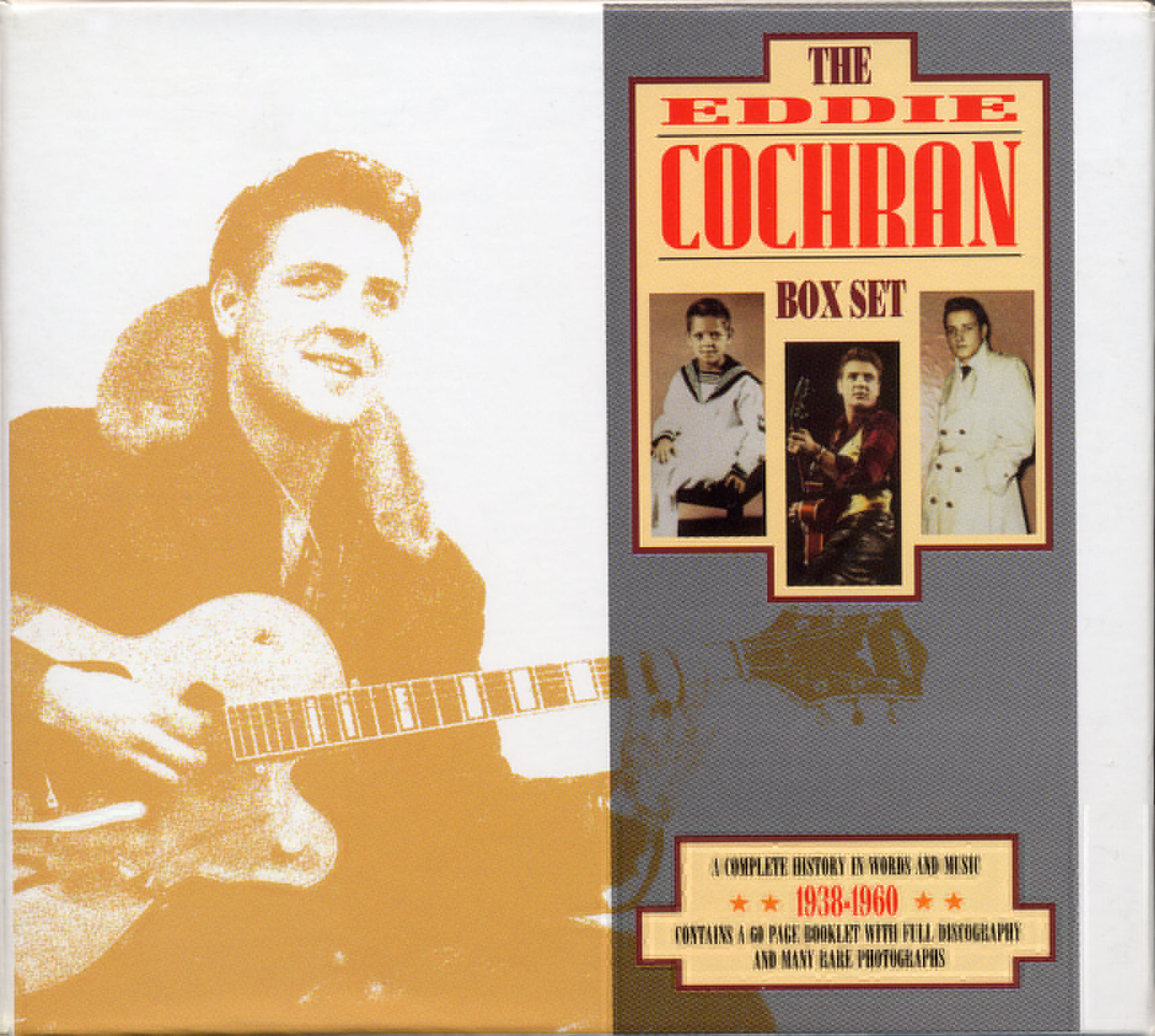 Eddie Cochran, Three Stars, Piano, Vocal & Guitar (Right-Hand Melody)