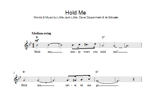 Eddy Arnold Hold Me Sheet Music Notes & Chords for Melody Line, Lyrics & Chords - Download or Print PDF