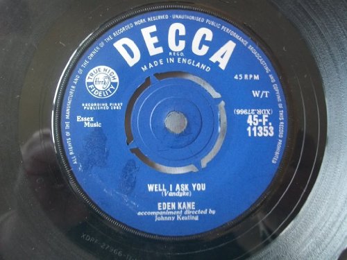 Eden Kane Eden Kane, Well I Ask You, Piano, Vocal & Guitar (Right-Hand Melody)