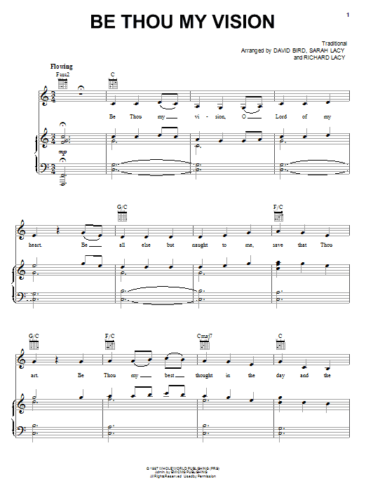 Eden's Bridge Be Thou My Vision Sheet Music Notes & Chords for Piano, Vocal & Guitar (Right-Hand Melody) - Download or Print PDF Eden's Bridge Be Thou My Vision Sheet Music Notes & Chords for Piano, Vocal & Guitar (Right-Hand Melody) - Download or Print PDF