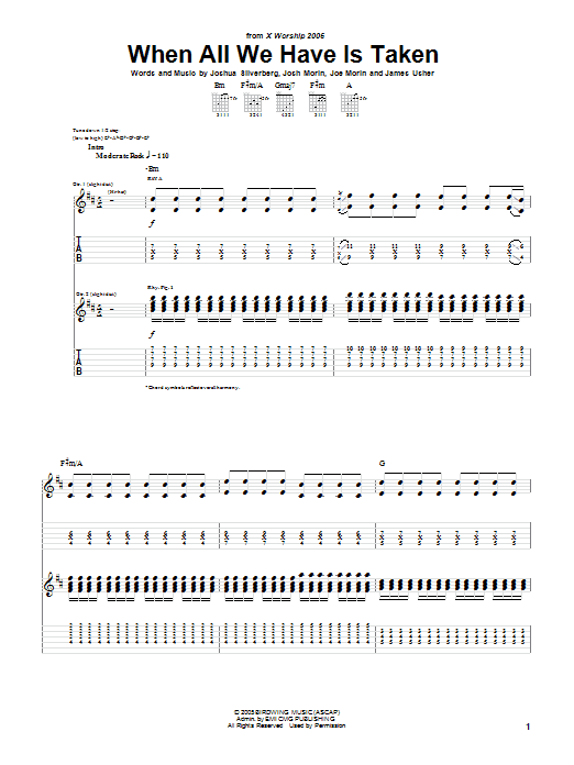 Edison Glass When All We Have Is Taken Sheet Music Notes & Chords for Guitar Tab - Download or Print PDF Edison Glass When All We Have Is Taken Sheet Music Notes & Chords for Guitar Tab - Download or Print PDF