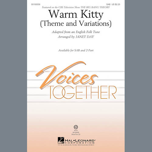 Janet Day, Warm Kitty, 2-Part Choir