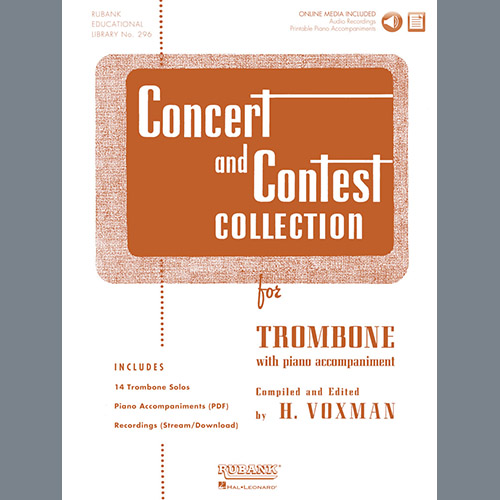 Edmond Missa, Morceau De Concours, Trombone and Piano