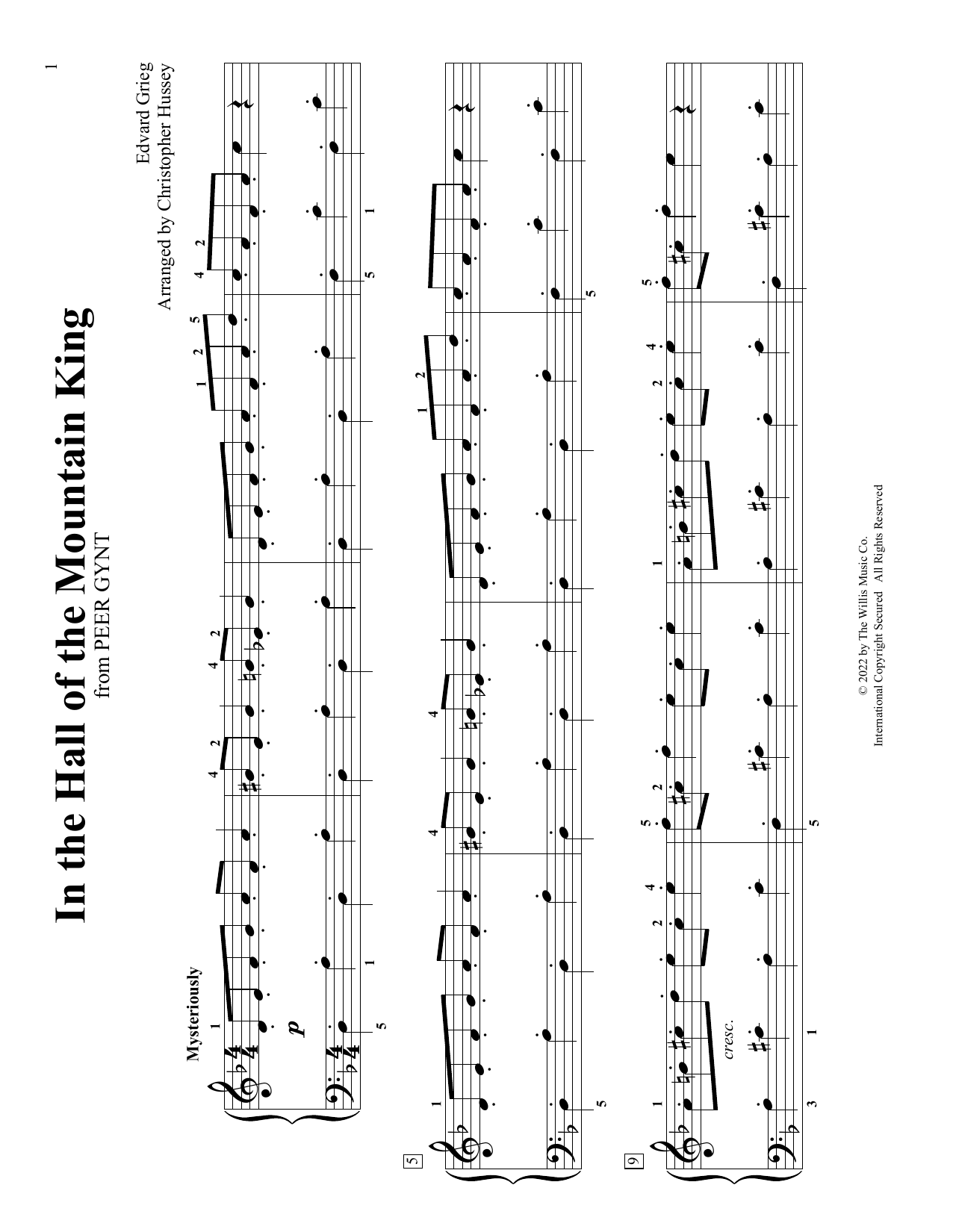 Edvard Grieg In The Hall Of The Mountain King (arr. Christopher Hussey) Sheet Music Notes & Chords for Educational Piano - Download or Print PDF