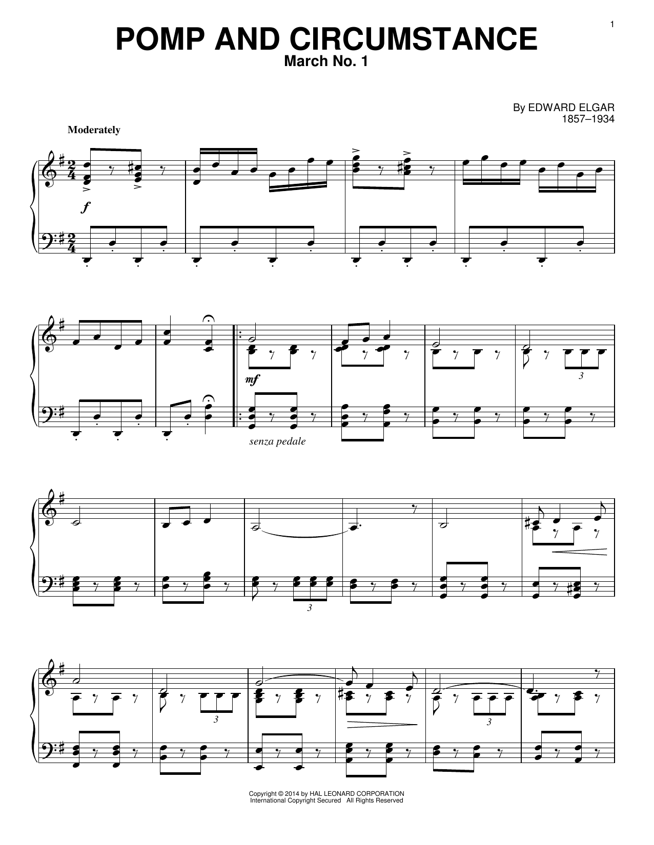 Edward Elgar Pomp And Circumstance, March No. 1 Sheet Music Notes & Chords for Trombone Duet - Download or Print PDF