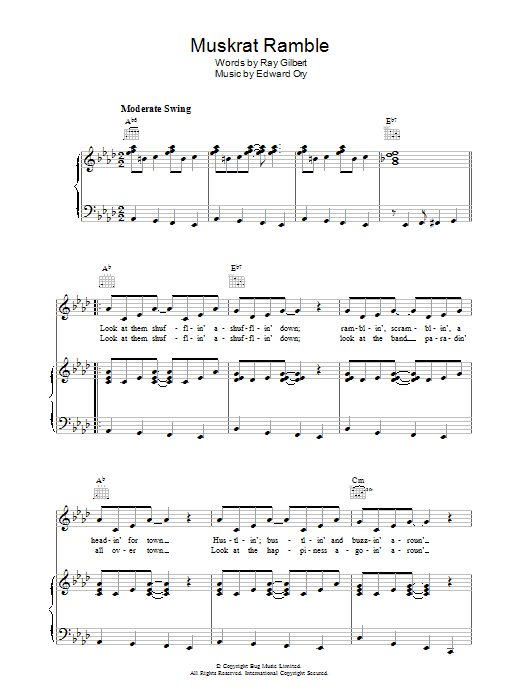 Edward Ory Muskrat Ramble Sheet Music Notes & Chords for Easy Piano - Download or Print PDF