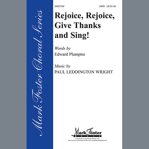 Edward Plumptre, Rejoice, Rejoice, Give Thanks And Sing!, SATB