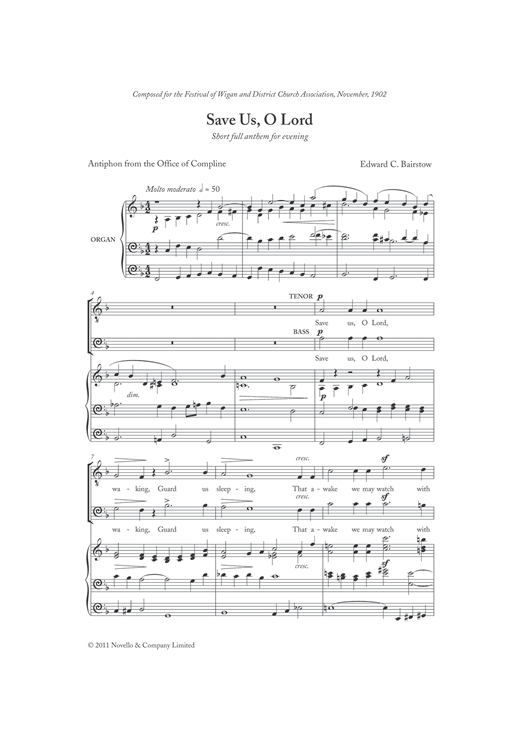 Save Us, O Lord sheet music