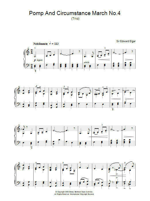 Pomp And Circumstance sheet music