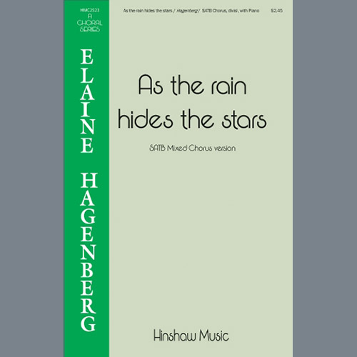 Elaine Hagenberg, As The Rain Hides The Stars, SSA Choir