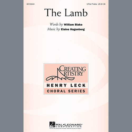 Elaine Hagenberg, The Lamb, 3-Part Treble