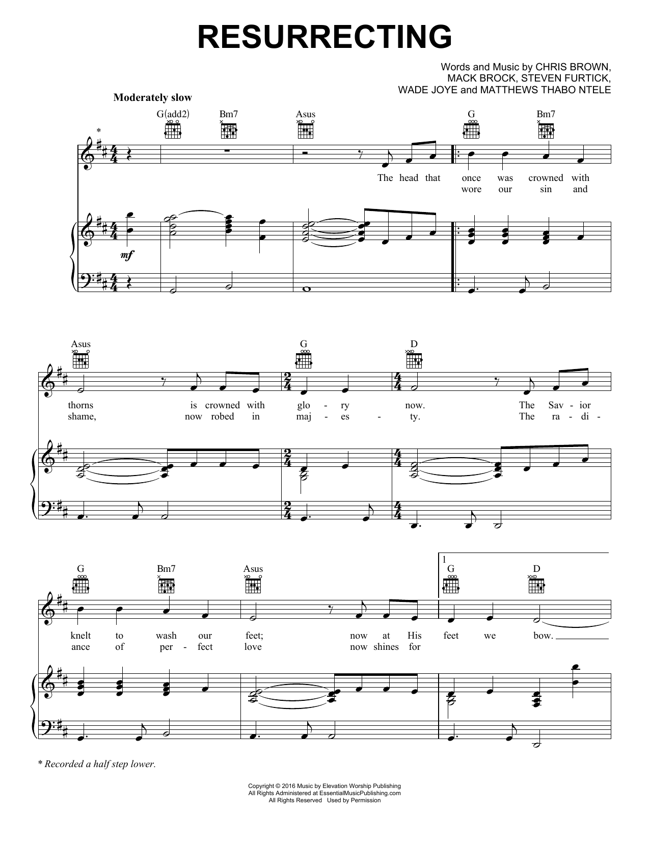 Elevation Worship Resurrecting Sheet Music Notes & Chords for Alto Sax Solo - Download or Print PDF