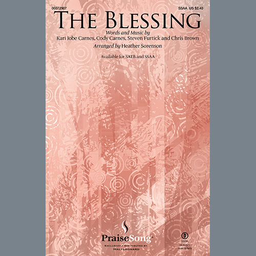 Kari Jobe, Cody Carnes & Elevation Worship, The Blessing (arr. Heather Sorenson), SSAA Choir