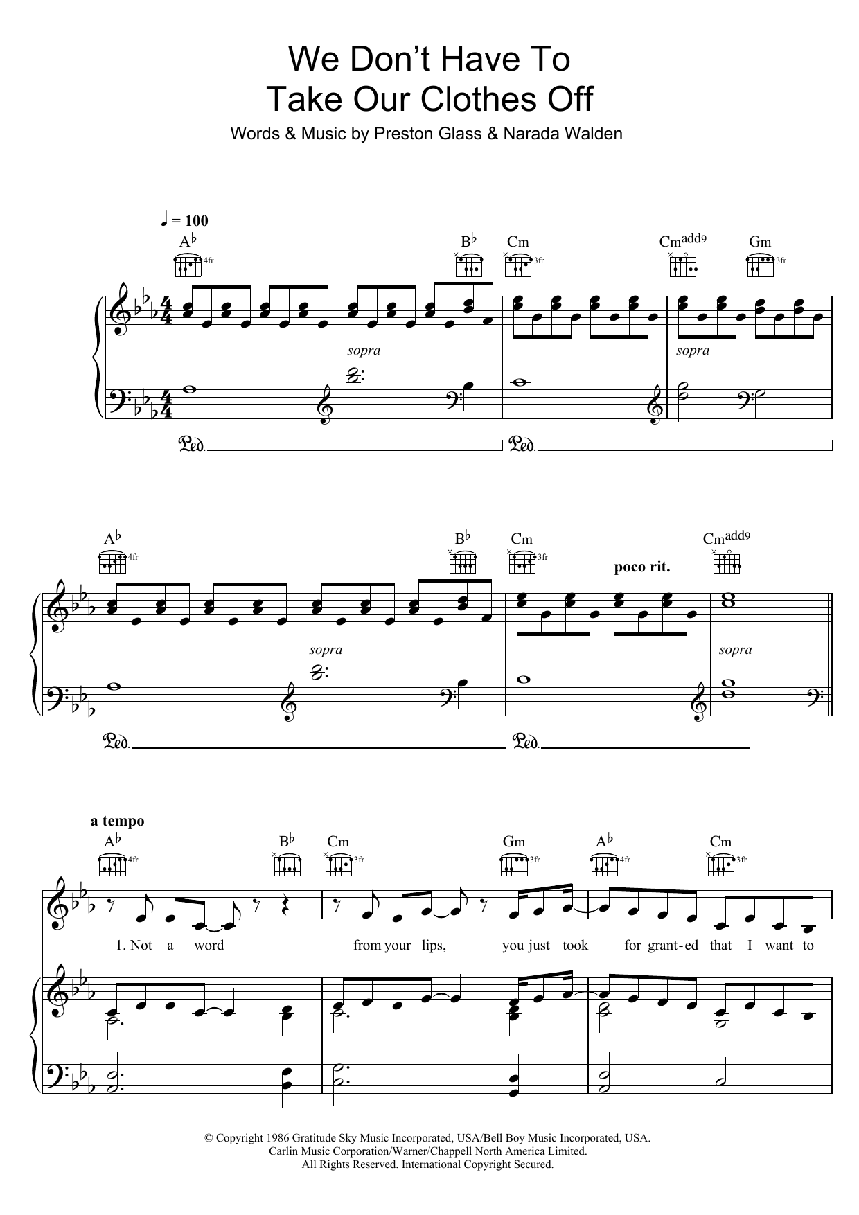 Ella Eyre We Don't Have To Take Our Clothes Off Sheet Music Notes & Chords for Piano, Vocal & Guitar (Right-Hand Melody) - Download or Print PDF