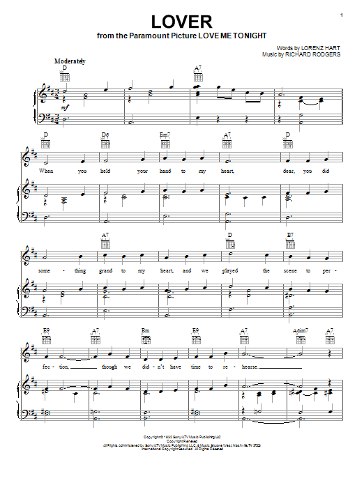 Preview Ella Fitzgerald Lover Jazz sheet music, notes and chords for Easy Guitar Tab, SKU: 82092 Lover sheet music