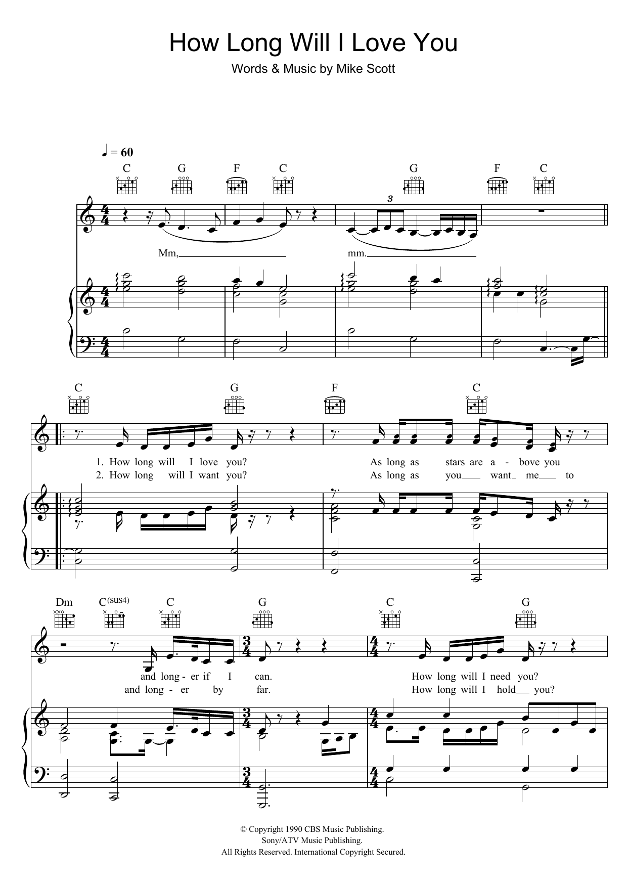 Ellie Goulding How Long Will I Love You Sheet Music Notes & Chords for 5-Finger Piano - Download or Print PDF