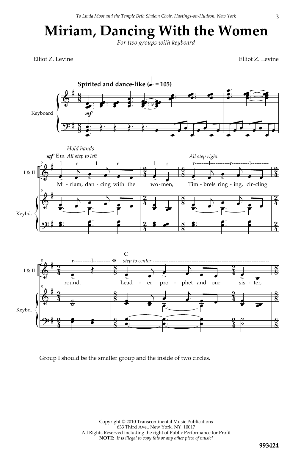 Elliot Z. Levine Miriam, Dancing with the Women Sheet Music Notes & Chords for Choral - Download or Print PDF