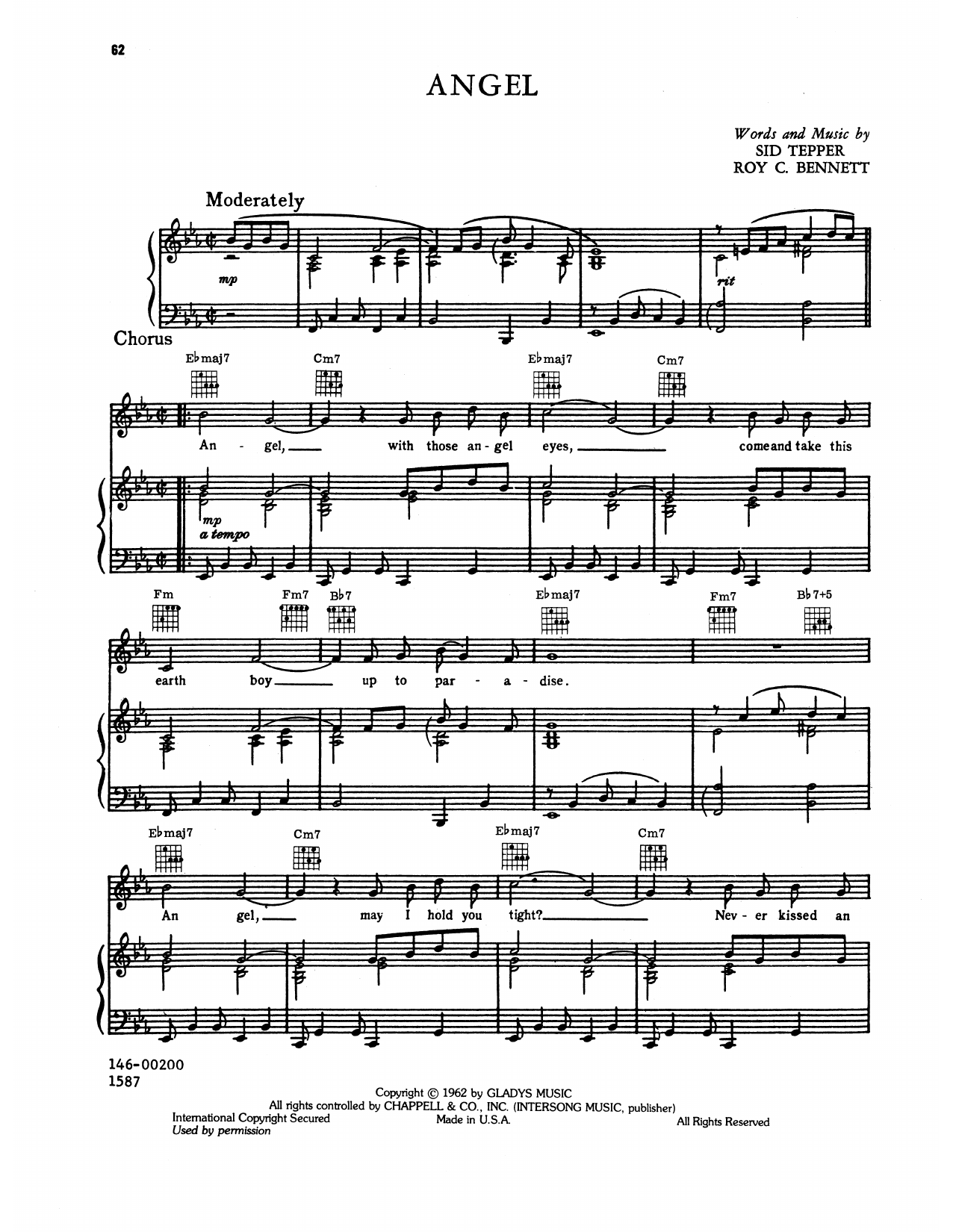 Elvis Presley Angel (from Follow That Dream) Sheet Music Notes & Chords for Piano, Vocal & Guitar Chords (Right-Hand Melody) - Download or Print PDF Elvis Presley Angel (from Follow That Dream) Sheet Music Notes & Chords for Piano, Vocal & Guitar Chords (Right-Hand Melody) - Download or Print PDF