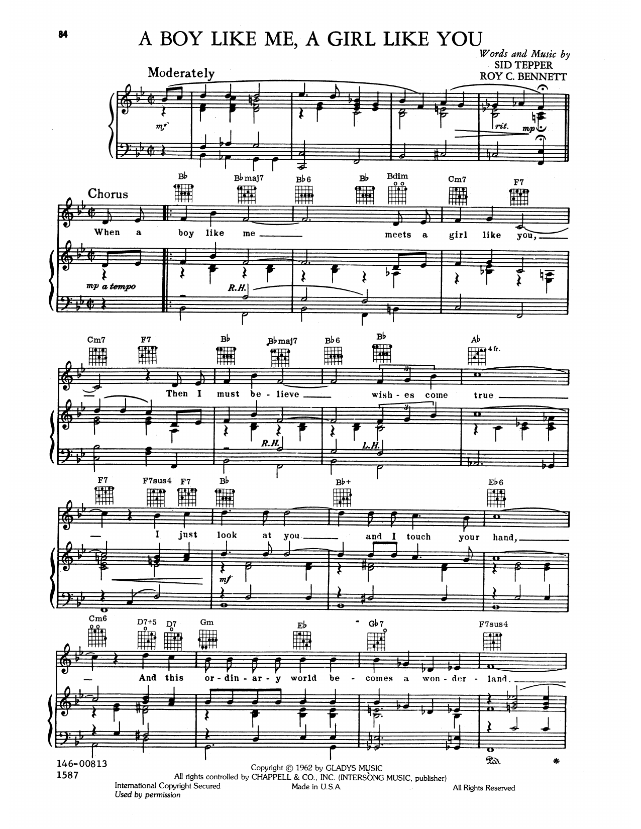 Elvis Presley Boy Like Me, A Girl Like You Sheet Music Notes & Chords for Piano, Vocal & Guitar Chords (Right-Hand Melody) - Download or Print PDF Elvis Presley Boy Like Me, A Girl Like You Sheet Music Notes & Chords for Piano, Vocal & Guitar Chords (Right-Hand Melody) - Download or Print PDF