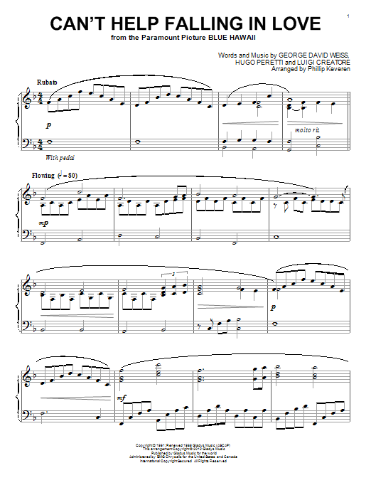 Phillip Keveren Can't Help Falling In Love Sheet Music Notes & Chords for Educational Piano - Download or Print PDF