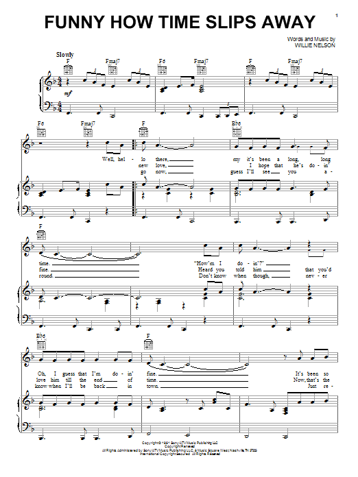 Elvis Presley Funny How Time Slips Away Sheet Music Notes & Chords for Ukulele - Download or Print PDF