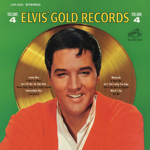 Elvis Presley, It Hurts Me, Piano, Vocal & Guitar (Right-Hand Melody)
