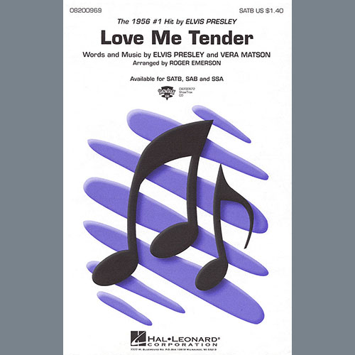Elvis Presley, Love Me Tender (arr. Roger Emerson), SSA Choir