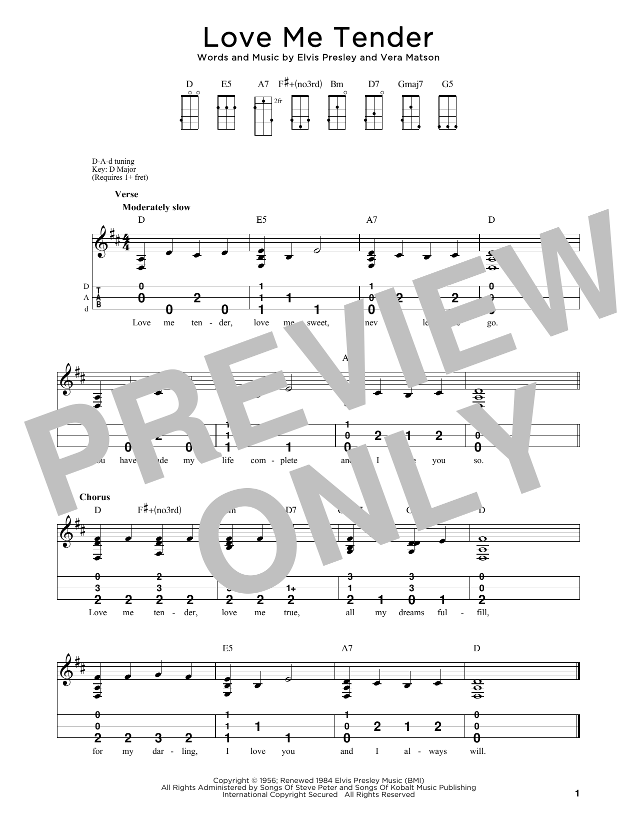 Elvis Presley Love Me Tender (arr. Steven B. Eulberg) Sheet Music Notes & Chords for Dulcimer - Download or Print PDF