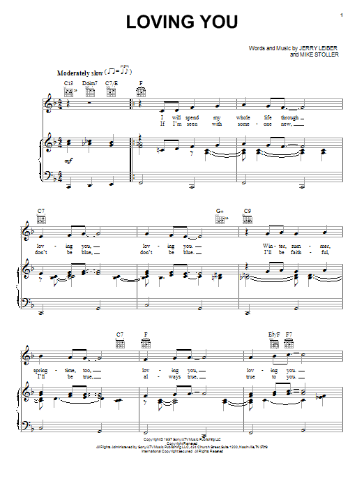 Elvis Presley Loving You Sheet Music Notes & Chords for Trombone Solo - Download or Print PDF