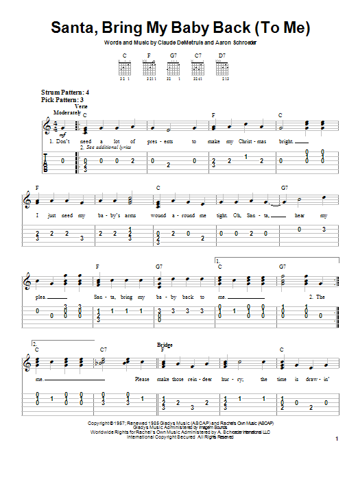 Elvis Presley Santa, Bring My Baby Back (To Me) Sheet Music Notes & Chords for Cello - Download or Print PDF