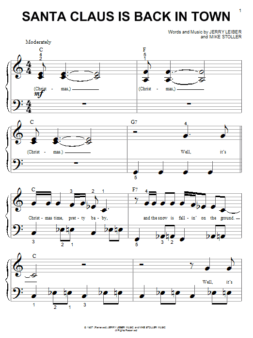 Elvis Presley Santa Claus Is Back In Town Sheet Music Notes & Chords for Violin - Download or Print PDF