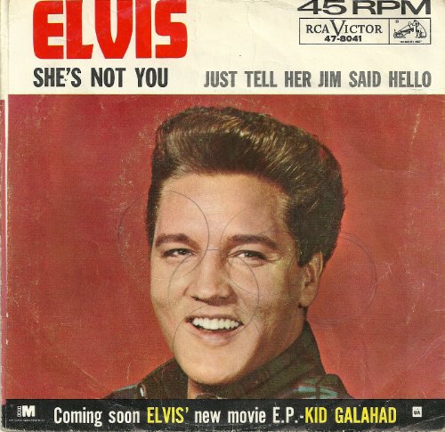 Elvis Presley, She's Not You, Piano, Vocal & Guitar (Right-Hand Melody)