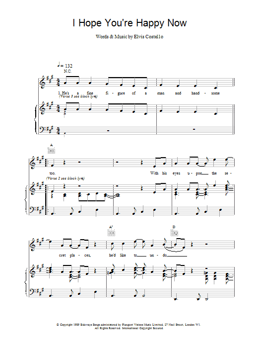 I Hope You're Happy Now sheet music