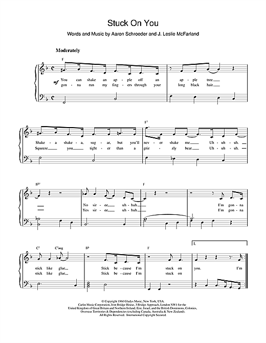 Stuck On You Sheet Music | Lionel Richie | Guitar Chords/Lyrics