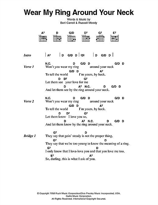 elvis-presley-wear-my-ring-around-your-neck-sheet-music-download