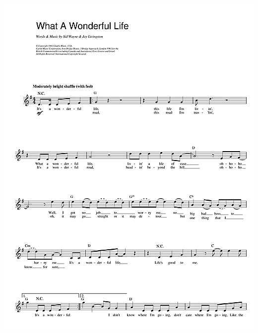 Preview Elvis Presley What A Wonderful Life Rock N Roll sheet music, notes and chords for Melody Line, Lyrics & Chords, SKU: 14221 sheet music, piano notes, chords, guitar tabs, score, transpose, transcribe, how to play, guide, download, learn, tutorial, progression, song, artist, awards, billboard, mtv, vh1, tour, single, album, release
