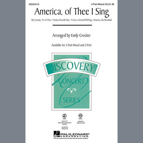 Emily Crocker, America, Of Thee I Sing, 3-Part Mixed