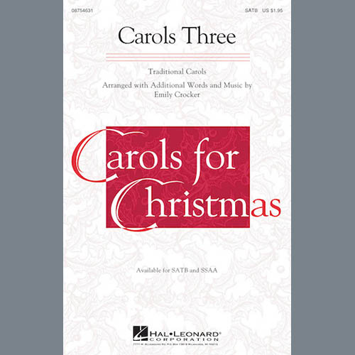 Emily Crocker, Carols Three (Medley), SSA
