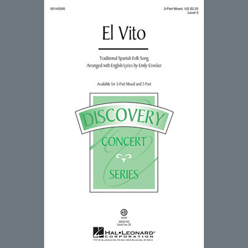 Traditional Spanish Folksong, El Vito (arr. Emily Crocker), 3-Part Mixed