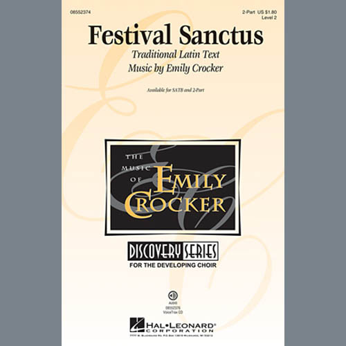 Emily Crocker, Festival Sanctus, 2-Part Choir