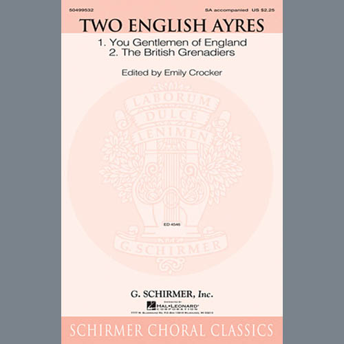 Emily Crocker, Two English Ayres, 2-Part Choir