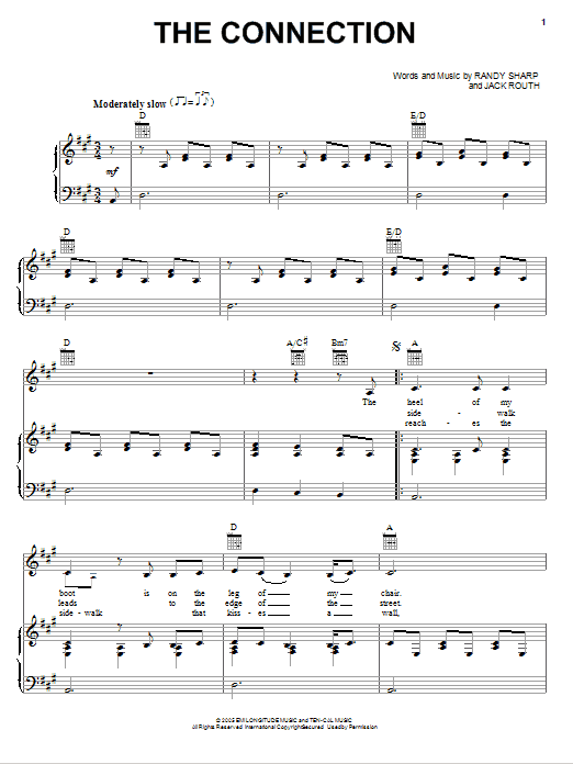 Emmylou Harris The Connection Sheet Music Notes & Chords for Piano, Vocal & Guitar (Right-Hand Melody) - Download or Print PDF