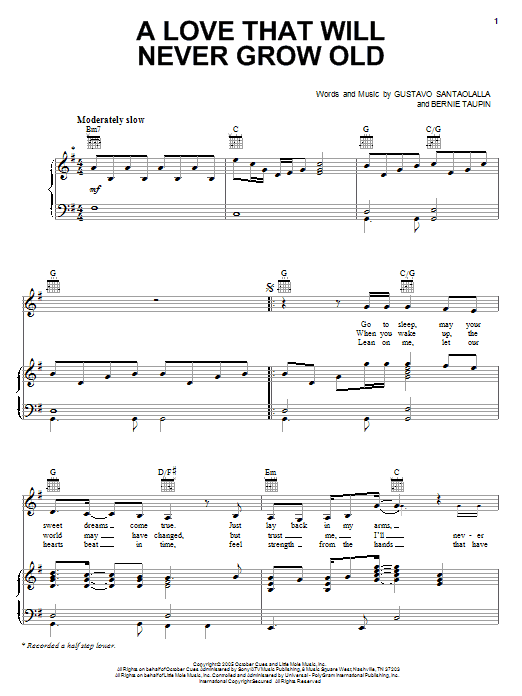Emmylou Harris A Love That Will Never Grow Old Sheet Music Download Pdf Score 41049 gface the d7setting gsun when the emday is doneam7 d7. emmylou harris a love that will never grow old sheet music notes chords download printable piano vocal guitar sku 41049