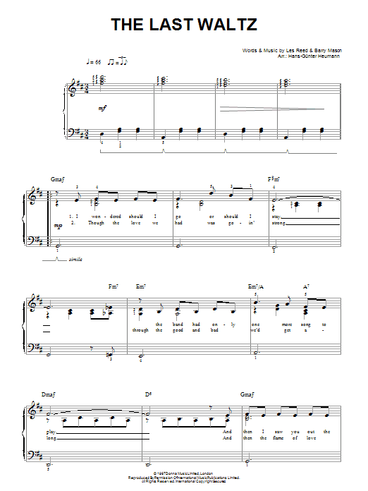 Engelbert Humperdinck The Last Waltz Sheet Music Notes & Chords for Ukulele with strumming patterns - Download or Print PDF