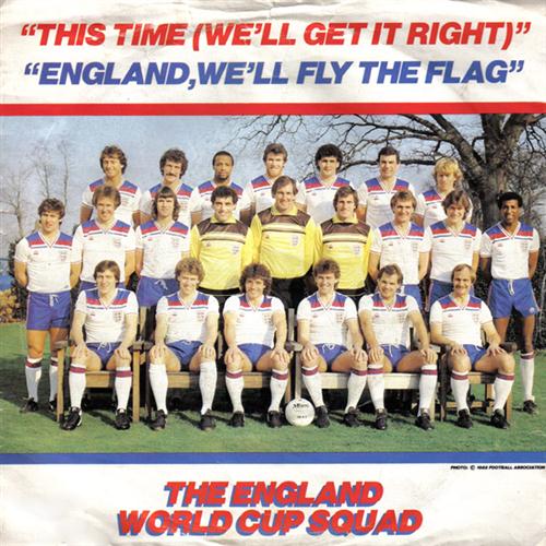 England World Cup Squad, This Time (We'll Get It Right), Piano, Vocal & Guitar (Right-Hand Melody)