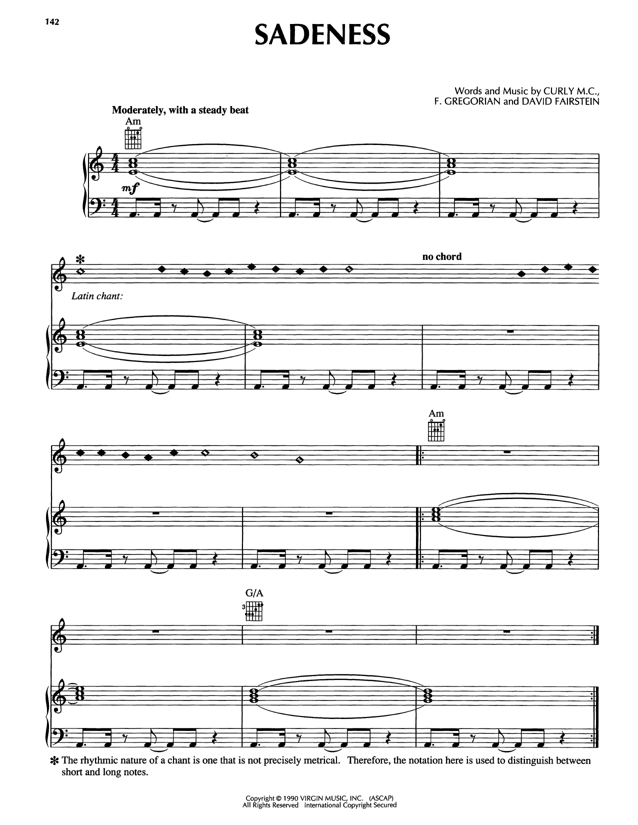 Enigma Sadeness Sheet Music Notes & Chords for Piano, Vocal & Guitar Chords (Right-Hand Melody) - Download or Print PDF Enigma Sadeness Sheet Music Notes & Chords for Piano, Vocal & Guitar Chords (Right-Hand Melody) - Download or Print PDF