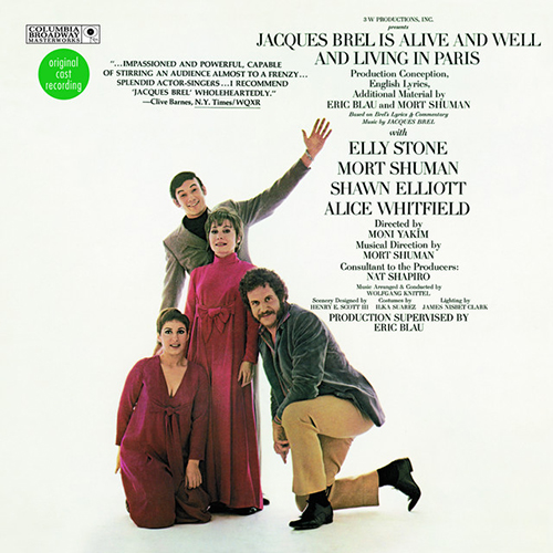 Eric Blau, Brussels (Bruxelles) (from Jacques Brel Is Alive And Well And Living In Paris), Piano & Vocal